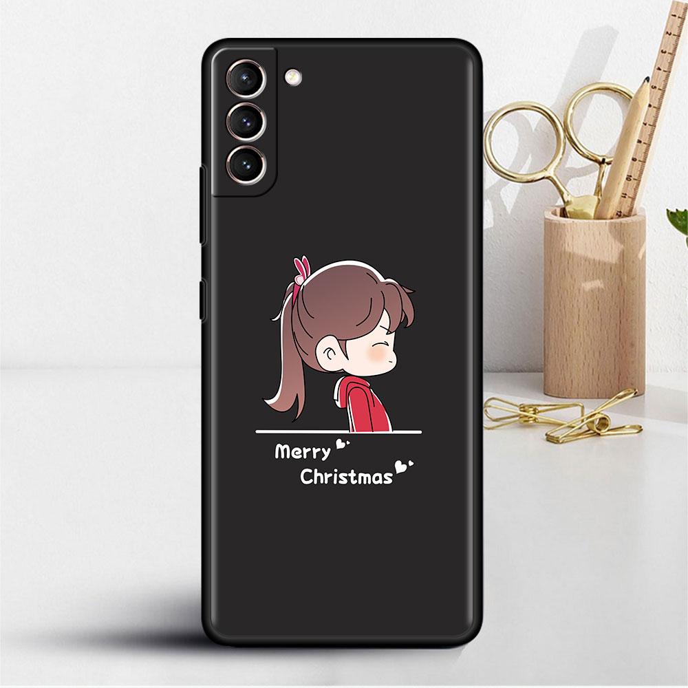 Merry Christmas In Winter Soft Case For Samsung Galaxy S22 S20 FE S21 S10 S9 Plus S8 Note 20 Ultra 10 Lite Phone Cover Shell