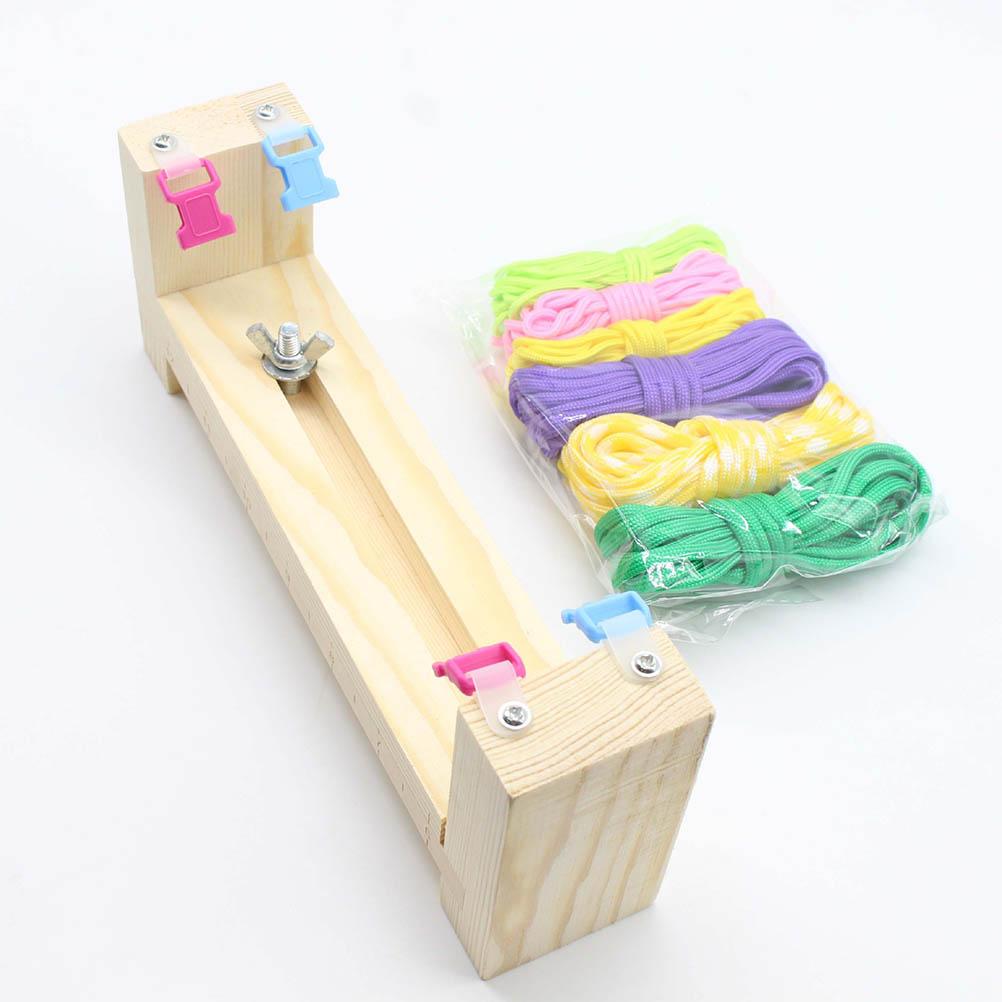 DIY Paracord Armband Herstellung Set mit Armbandmacher Schnallen Paracord Flechten Weben DIY Handwerk