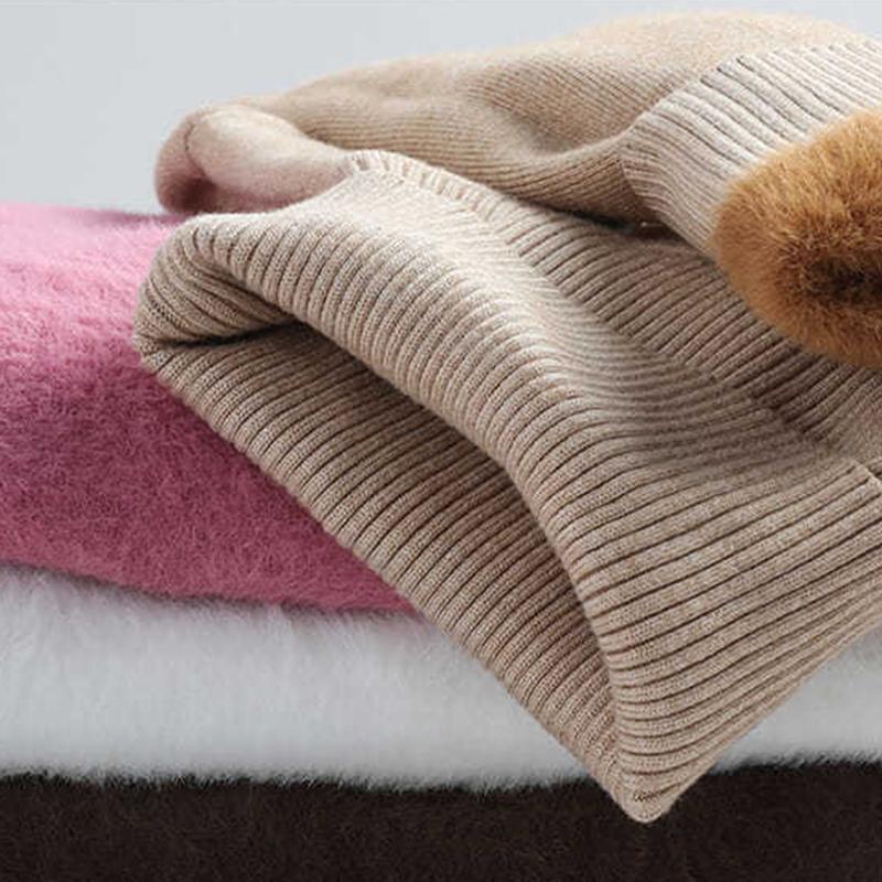 Turtle Neck Winter Sweater Women Elegant Thick Warm Female Knitted Pullover Loose Basic Knitwear Jumper