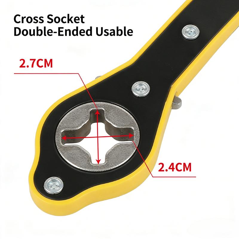 1PC Car Jack Labor Saving Wrench Vehicle Ratchet Wrench Labor Saving Crank Handle Scissor Jack Tire Changing Tool
