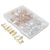 114pcs Dreadlocks Ring Alloy Exquisite Hair Braid Coil Cuffs Pendants Decoration for Wedding Party