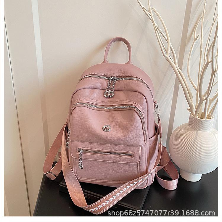 2025 New Fashion Korean Edition Fashion Casual Backpack Women's Versatile Large Capacity Travel Backpack Student School Bag Tide