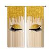 Popular Pink Eyelashes, Eyes 3D Digital Printing Bedroom Living Room Window Curtains 2 Panels