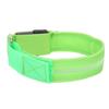 Green Luminous Armband Adjustable Strip LED Wristband USB Charging for Night Running Cycling