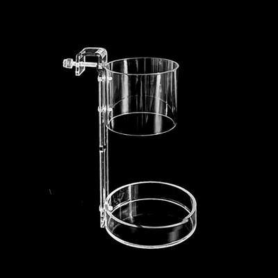 Acryl Aquarium Futterring Saugnapf Befestigt-Punkt Fischbecken Futterspender Transparent Schwebende Futterwanne Futterspender