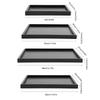 Rectangle Shape Solid Rectangular Natural Wood Serving Tray Multi Use for Tea Coffee Snacks Meals