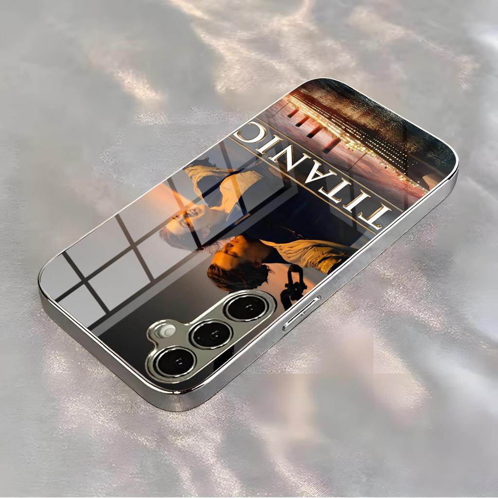 Classic movie Titanic Phone Case For Samsung S26 S25 S24 S23 S22 S21 Plus Ultra Note20 Electroplated glass Phone Case