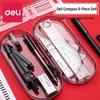 Deli Stationery Geometric Drawing Set: Compass & Ruler for Students