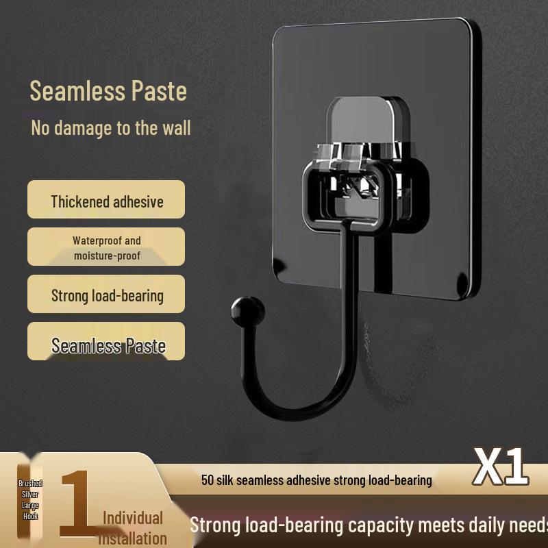 Strong Adhesive Transparent Wall Hooks - Heavy Duty, No-Trace, No-Punching, Wall-Mounted Hanging Solution