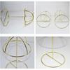 Fashion Hat Stands Modern Wire Metal Freestanding Rack for Cap Veil and Head Accessories Display Holder Durable Use