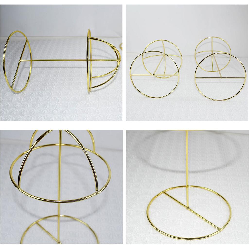 Fashion Hat Stands Modern Wire Metal Freestanding Rack for Cap Veil and Head Accessories Display Holder Durable Use