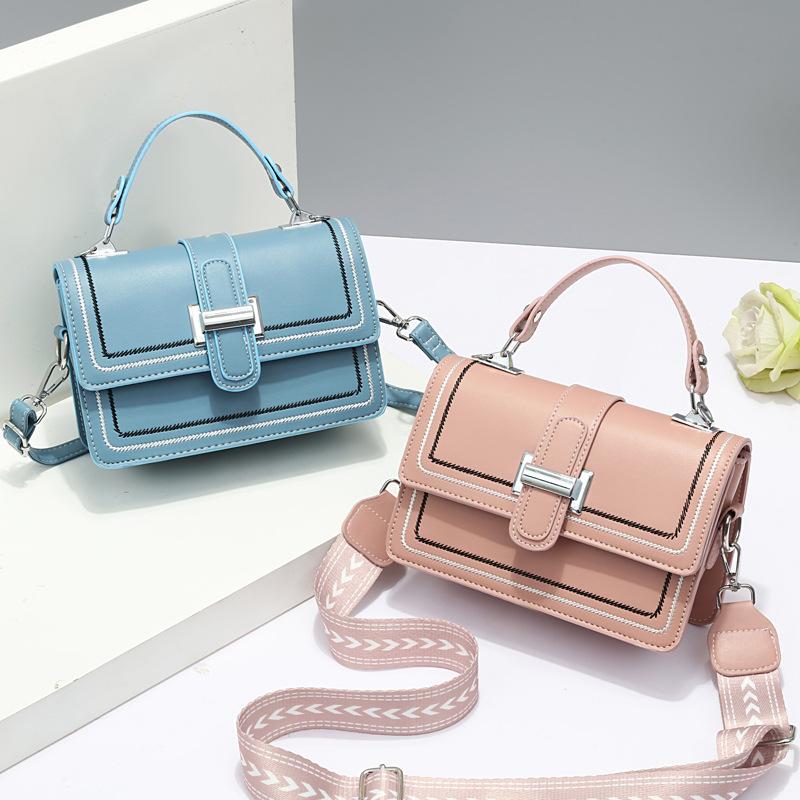Valentine's Day fashion women's bag shoulder bag simple versatile fresh messenger bag small square bag