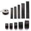 Ma Huang Shi MHS-D-8 Black Leather DIY Bag Strap Ring | Vegetable Tanned Leather Case & Self-Stitching Accessories Clip