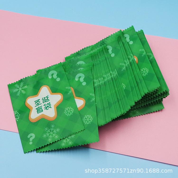 Christmas Blind Bag Bag Toy Food Play Packaging Bag Food Baking Candy Biscuits Flower Tea Packaging Machine Sealing Bag