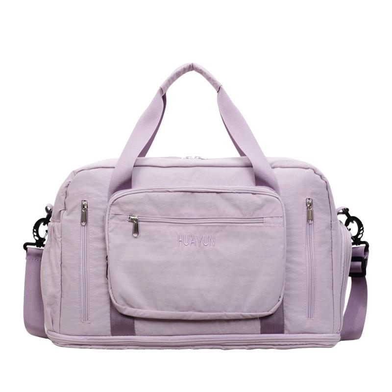 

Dry And Wet Separate Gym Bag Large Capacity Travel Bag With Separate Shoe Bin Sports Bag Women s Portable Crossbody Bag фіолетовий