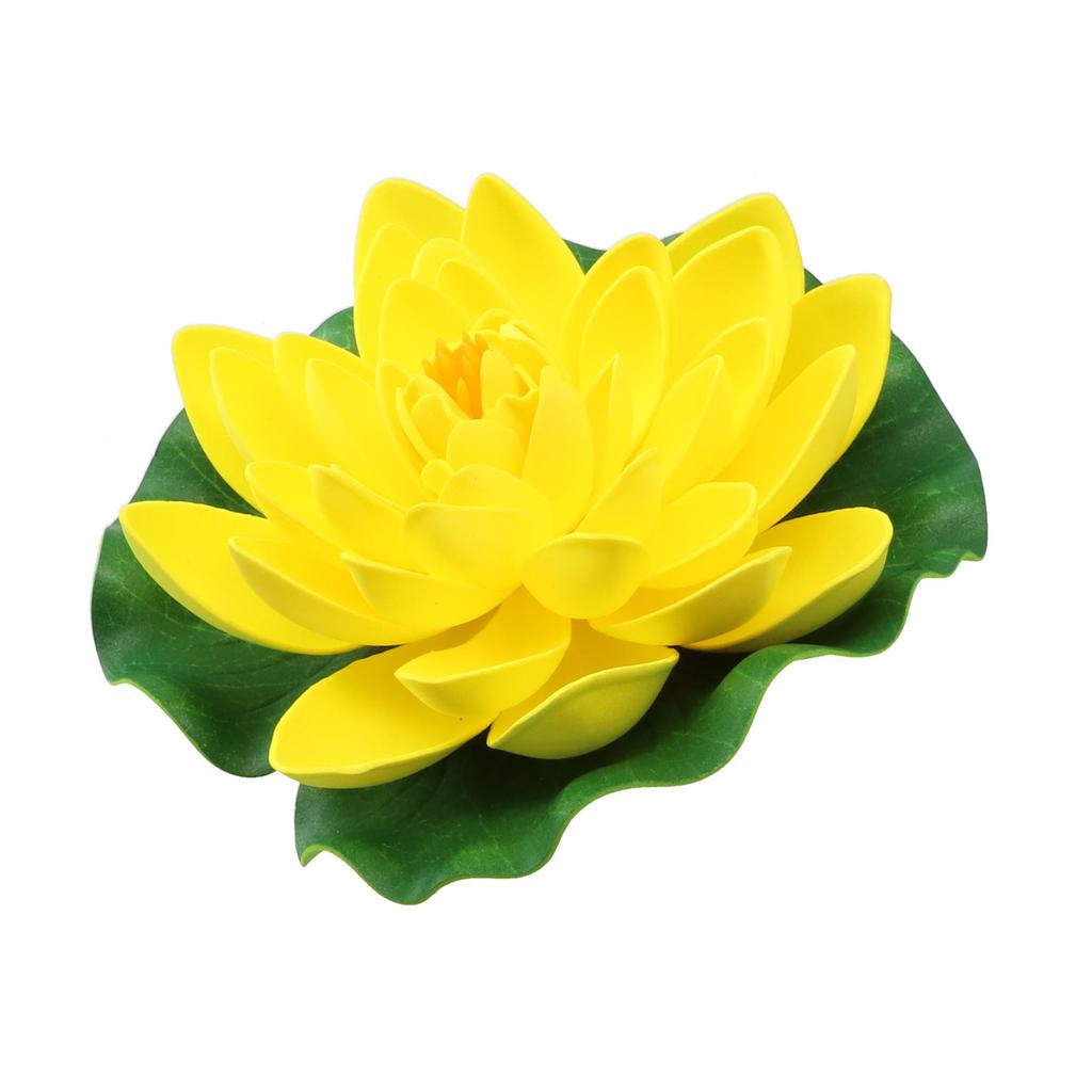 Multicolor Artificial Water Lily Floating Lotus Flower, 18cm, Environmentally Friendly Material, Perfect for Garden Pond
