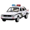 1/32 Santana Police Toy Car, Alloy Car, Mold and Toy Car, Miniature Car Model, Children's Toy Car