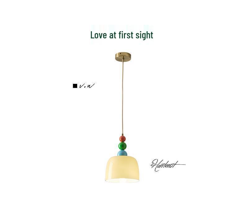 Nordic Minimalist Glass Pendant Light for Bedside, Inn, Bar, or Restaurant