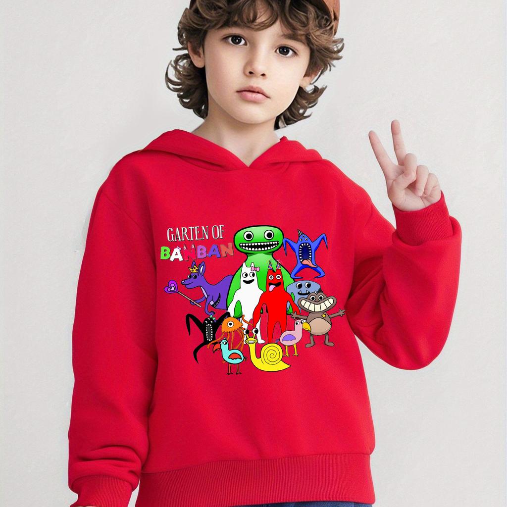 Spring And Autumn Children Garten Of BanBan Hoodie Boys And Girls Casual Tops Cartoon Printing Children's Sportswear Coat Baby