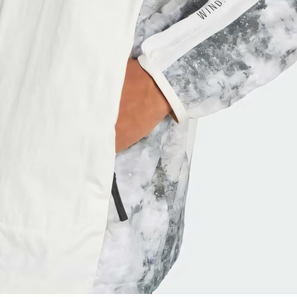 Adidas X National Geographic Collaboration Terrex Comfortable Fashion Versatile Soft Long Sleeve Windbreaker Men Outerwear Track-Grey JD5838