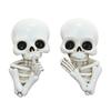 Resin Skull Wall Sticker Realistic Skull Figure Door Ornament For Door Frame Mantels Entryways Halloween Decoration
