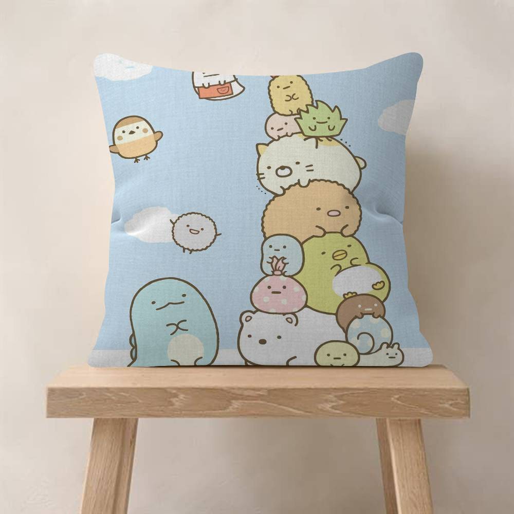 Cartoon Sumikko Gurashi Cool Cushion Cover x Polyester Sofa Cushions Decorative Throw Pillows Home Decoration Pillowcover