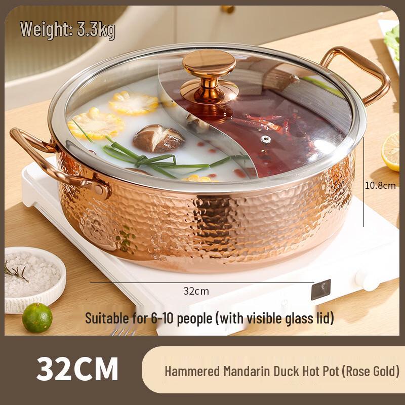 Handon 316 Stainless Steel Hammered Hotpot