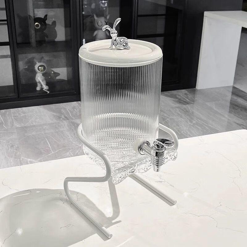 Anmu German Craft Glass Cold Water Jug & Beverage Dispenser