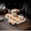 Yunyan Portable Travel Tea Set with Quick Cups and Tea Tray