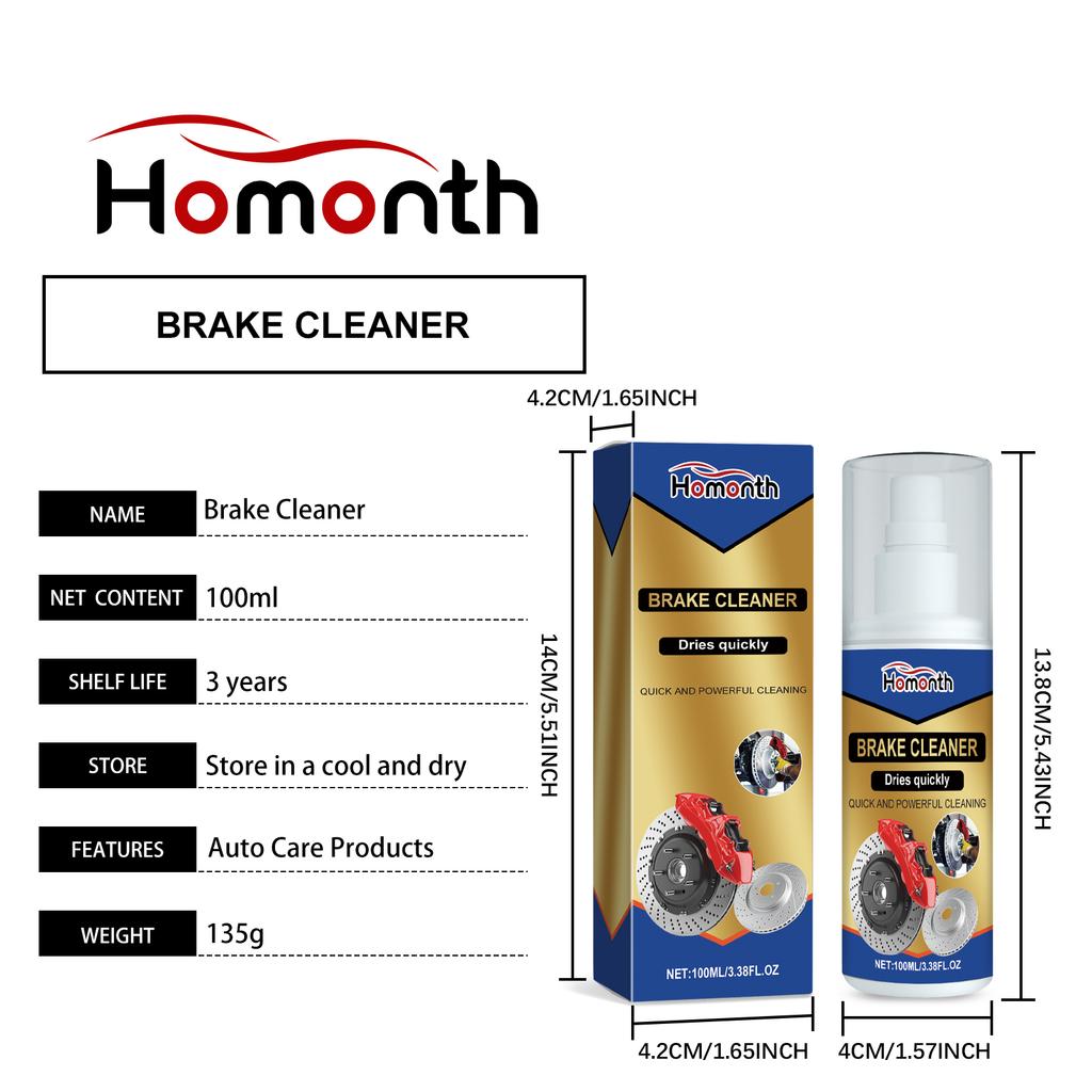 Automotive Brake Cleaner Rust Removes Extends Brake System Lifespan Efficient Cleaning Degreasing Polishing Maintenance Cleaner