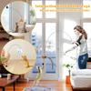 Interactive Cat Toys Feather Wand with Super Suction Cup Detachable 2 PCS Feather Replacements Kitten Play Toy