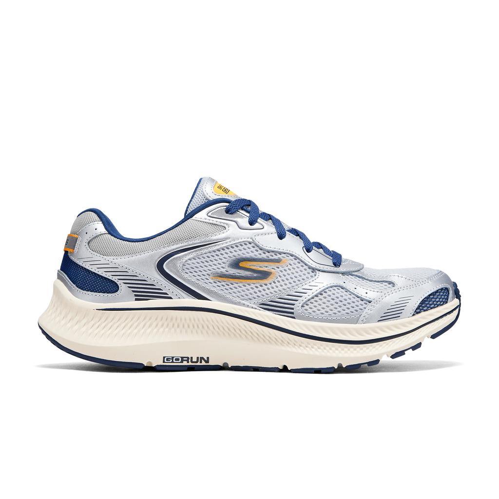 Skechers Go Run Consistent 2.0 Soft Comfortable Durable Low Top Casual Running Shoes Men Sneaker Gray Blue 220883-GYNV