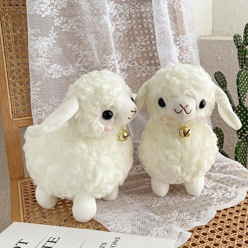 

1 шт. 25 см Стоящее животное Овца Плюшевые мягкие игрушки Куклы Куклы Модный мультфильм Плюшевые игрушки для животных Колокольчики Овцы