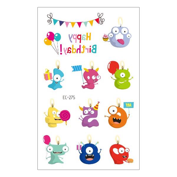Children's Waterproof Princess Cartoon Tattoo Stickers for Birthday Parties