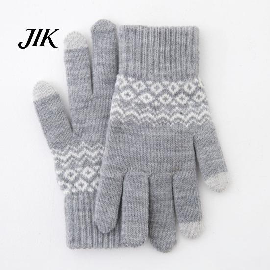 Wind Resistant Thermal Gloves for Outdoor Activities Knit Gloves, Thickened Velvet Lining And Elastic Ribbed Cuffs Winter Essential Cold Climate Warm