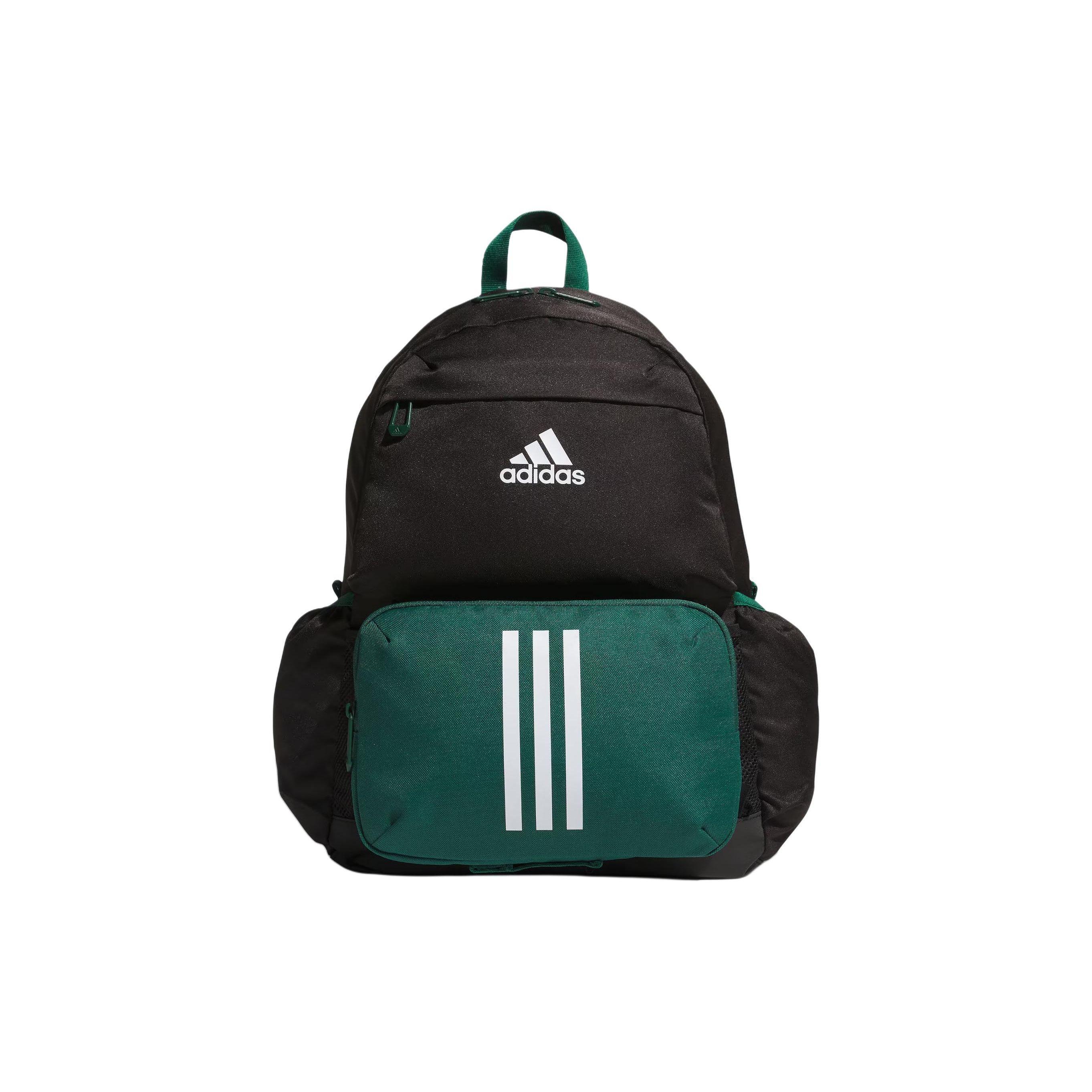 Adidas Logo Zipper Backpack Men Backpacks Black Forest-Green IM5265 Black & Forest Green