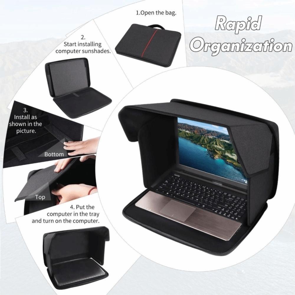 Foldable Laptop Sun Shade Portable Privacy Shield Cover New Privacy Screen Hood  Outdoor