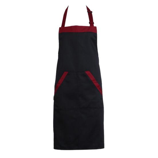 

Унисекс водонепроницаемый Холтер без рукавов карманы кухня приготовления барбекю комбинезон фартук чёрный