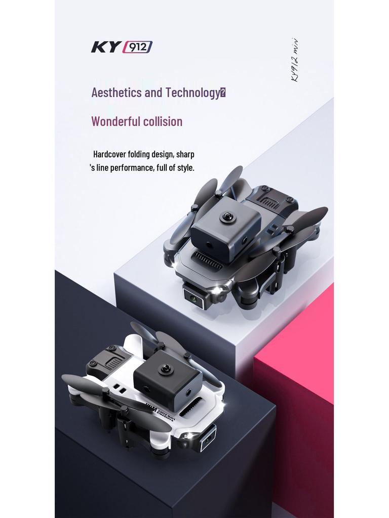 KY912 HD 4K Mini Drone with Four-Sided Obstacle Avoidance and Remote Control