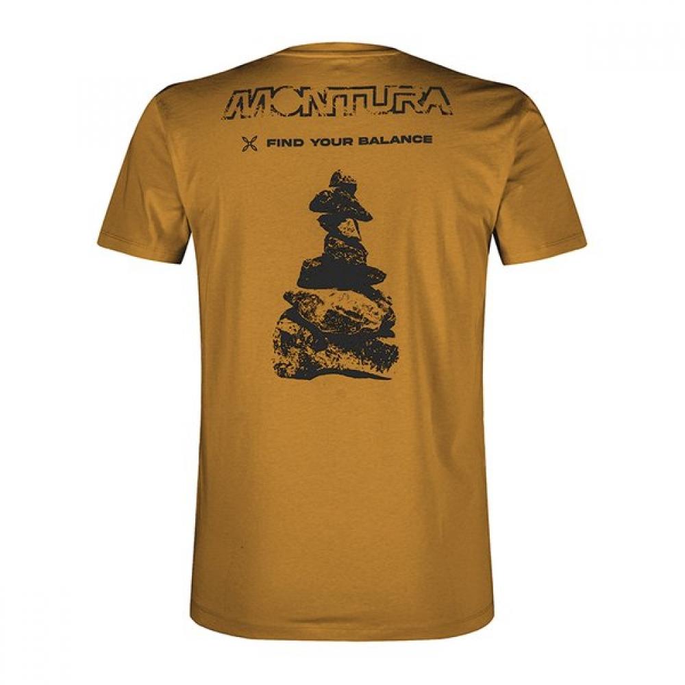 MonTura Men S CoTTon ShorT Sleeve Balance T ShirT mTgc34x140