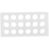 Test Tube Rack Holder Lab Stand Acrylic 18-Well 17mm Diameter Clear for 10ml,15ml Tube