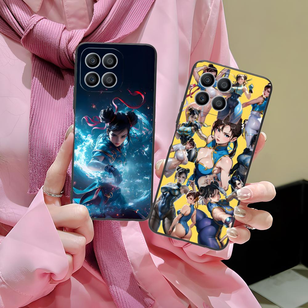 Street Fighter Chunli Phone Case for Honor 90 80 70 60 50 30 20 10 9 8 7 Pro S SE Lite 5G Colorful Printing Cover Pretty Cover