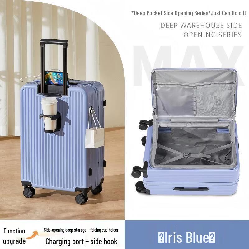 Multifunctional Side-Opening Travel Luggage