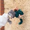 12cm Genshin Impact Alhaitham Plush Keychain Soft Stuffed Pendant Cartoon Cosplay Prop Fan Collectible Gift