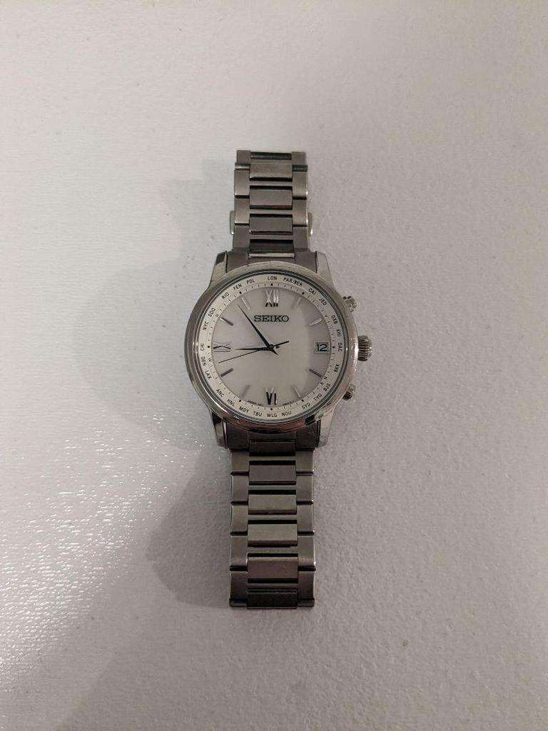 [USED] Seiko Brightz SAGZ095 White Dial Pure Titanium