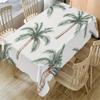 Summer Palm Trees Tablecloths Waterproof Rectangle Tablecloth for Table Decor Palm Tree Table Cover for Kitchen Dining Party