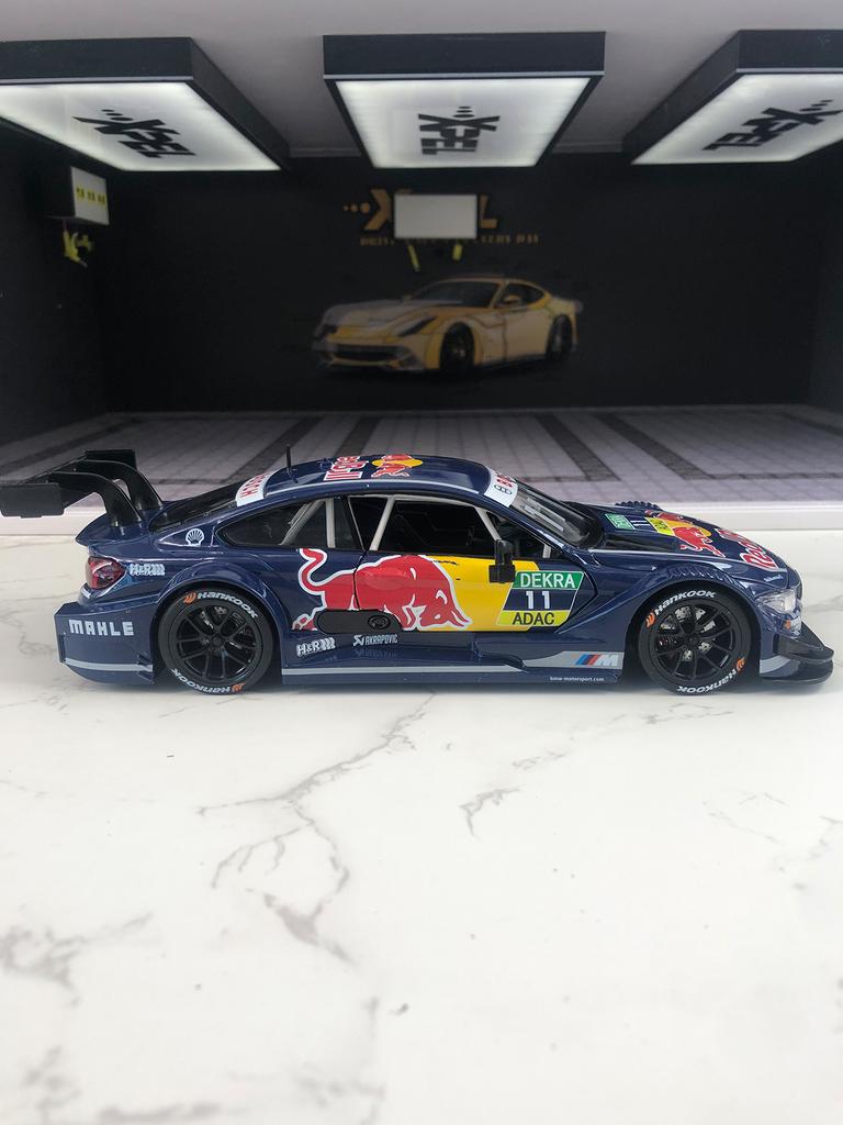 ACB1 CCA 1:24 BMW M4 DTM Red Bull model car, zinc alloy metal ornament, collectible gift car