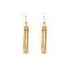 New Chinese antique long fringed earrings women's light luxury stud earrings Internet celebrity same ear