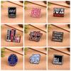 Creative Cartoon English Alphabet Series Alloy Brooch Fashion Versatile Metal Badge Clothes Accessories Clothing