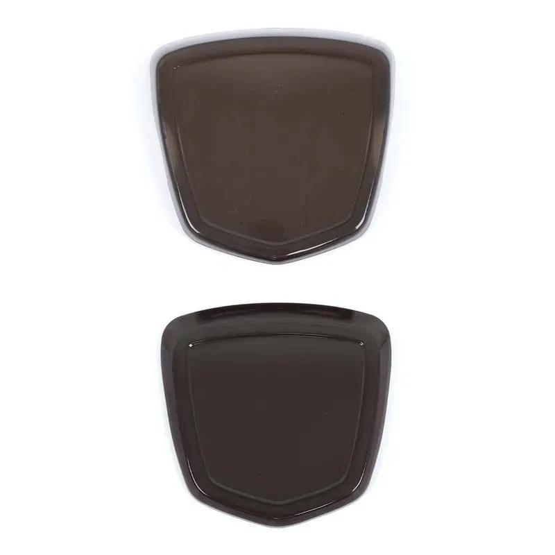 For Abarth 595 695 2017 + ABS Carbon fiber pattern Car front and rear  decorative circle Exterior decoration Accessories